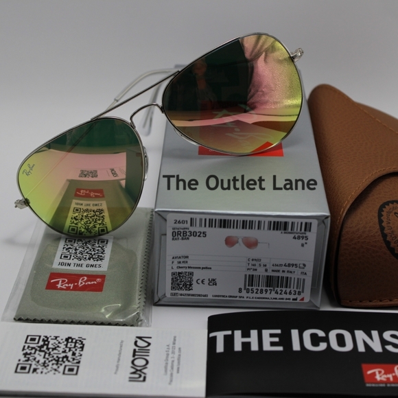 Model Display Ray-Ban Aviator Pink Mirror RB3025 - Picture 14 of 16